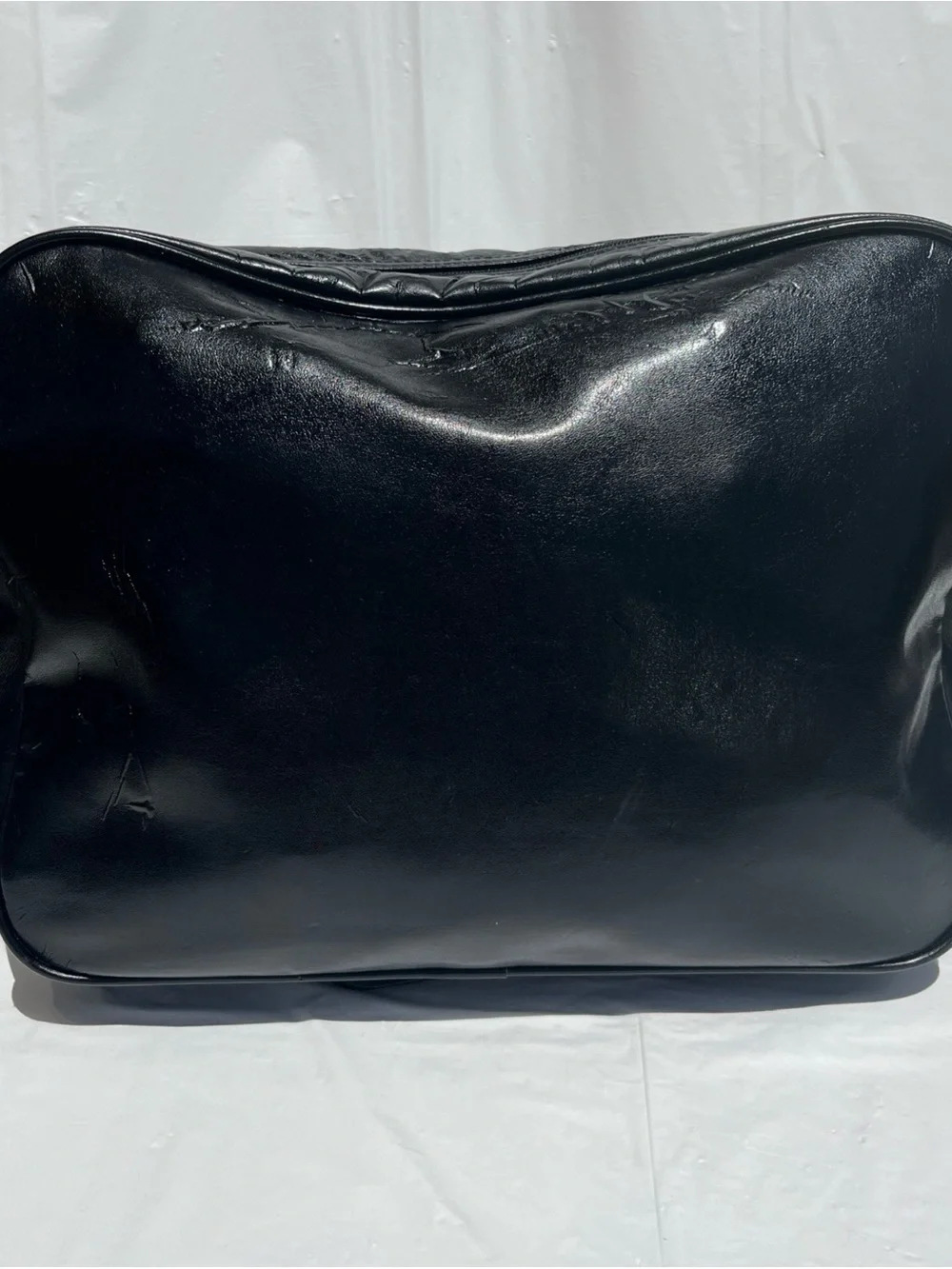 adidas Black and Gold Trefoil Messenger Bag